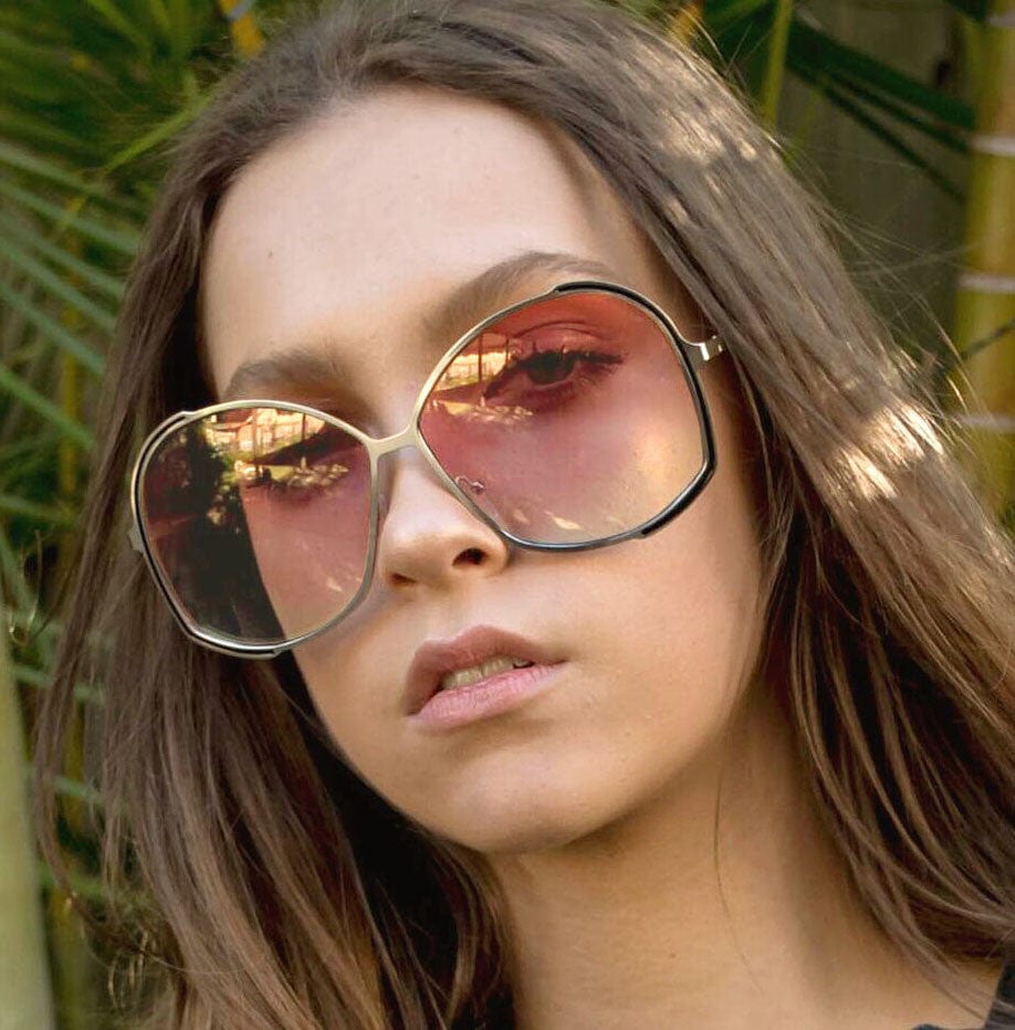richards gold pink sunglasses