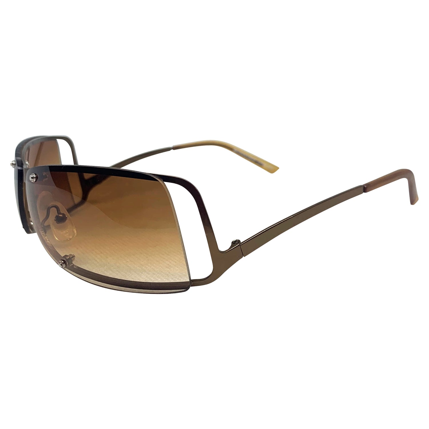 RIDER Amber/Copper Sunglasses-Giant Vintage Eyewear