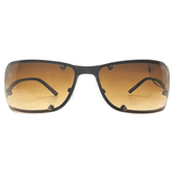 RIDER Amber/Gunmetal Sunglasses-Giant Vintage Eyewear