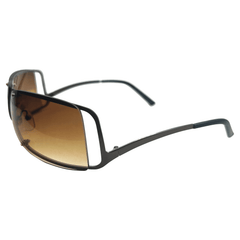 RIDER Amber/Gunmetal Sunglasses-Giant Vintage Eyewear