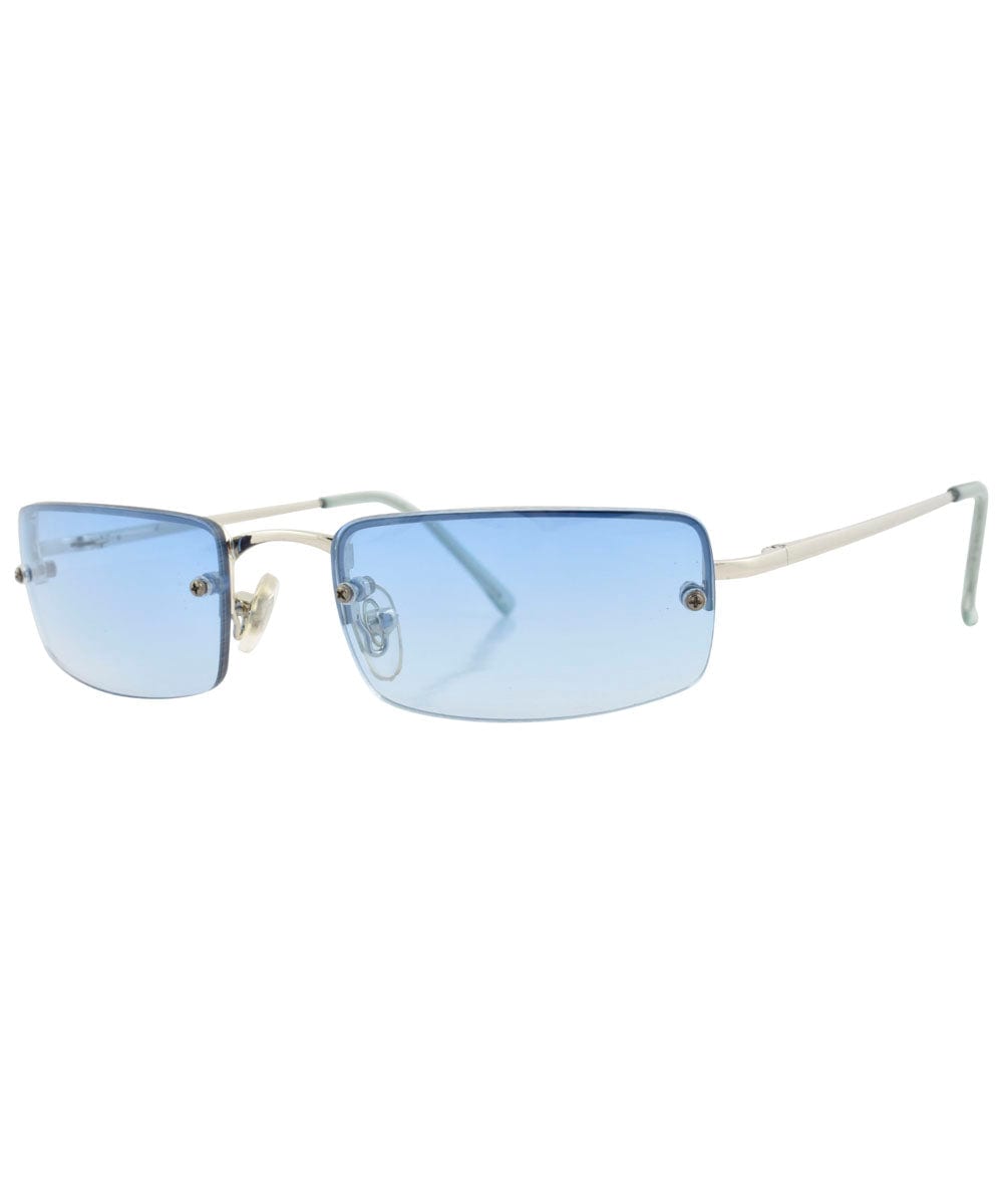 ruling silver blue sunglasses
