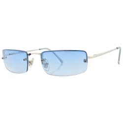 ruling silver blue sunglasses