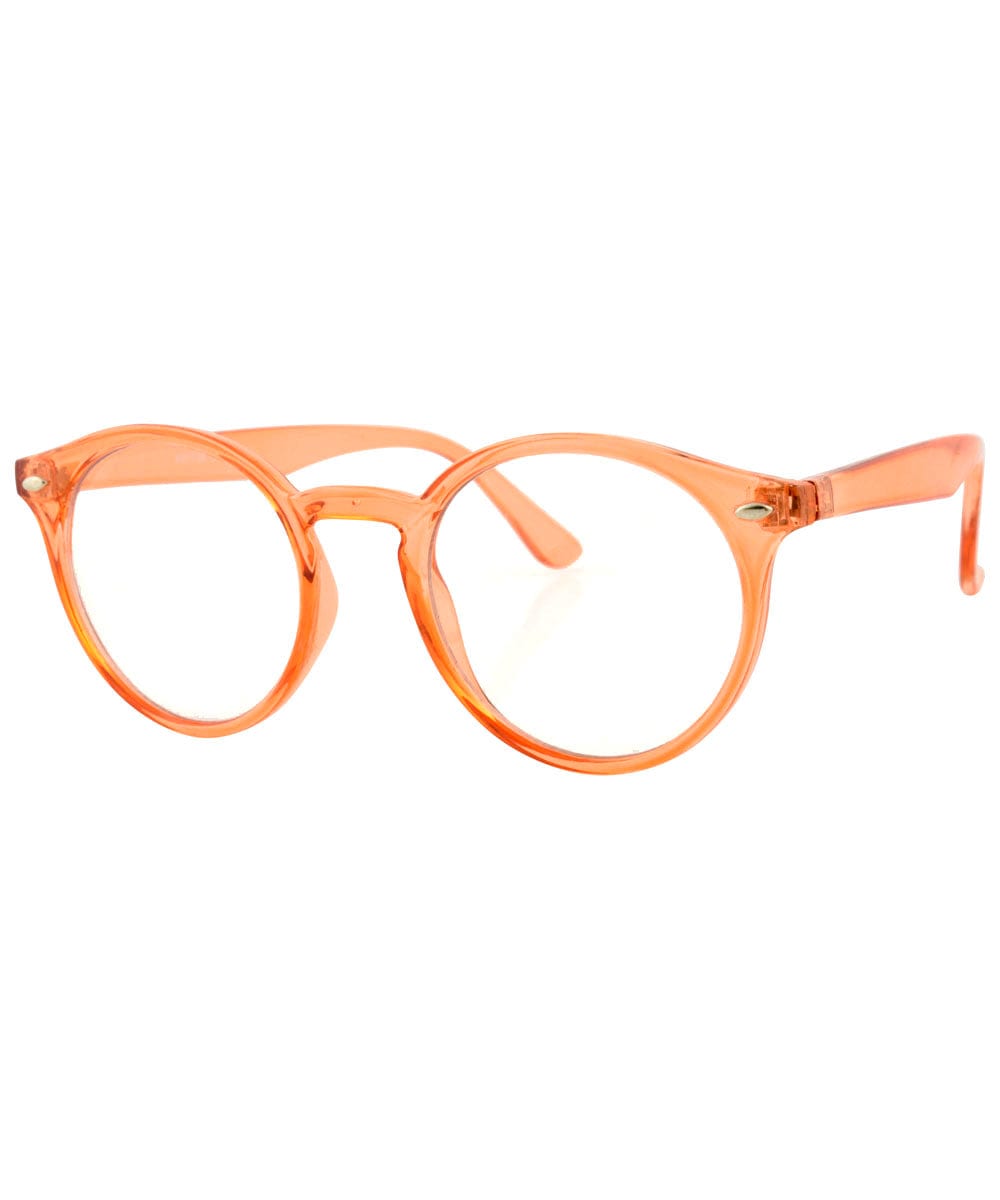 RUSKIN Orange Classic Clear Glasses