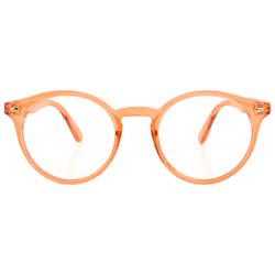 RUSKIN Orange Classic Clear Glasses