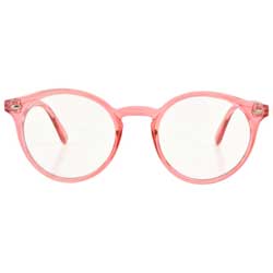 RUSKIN Pink Clear Glasses