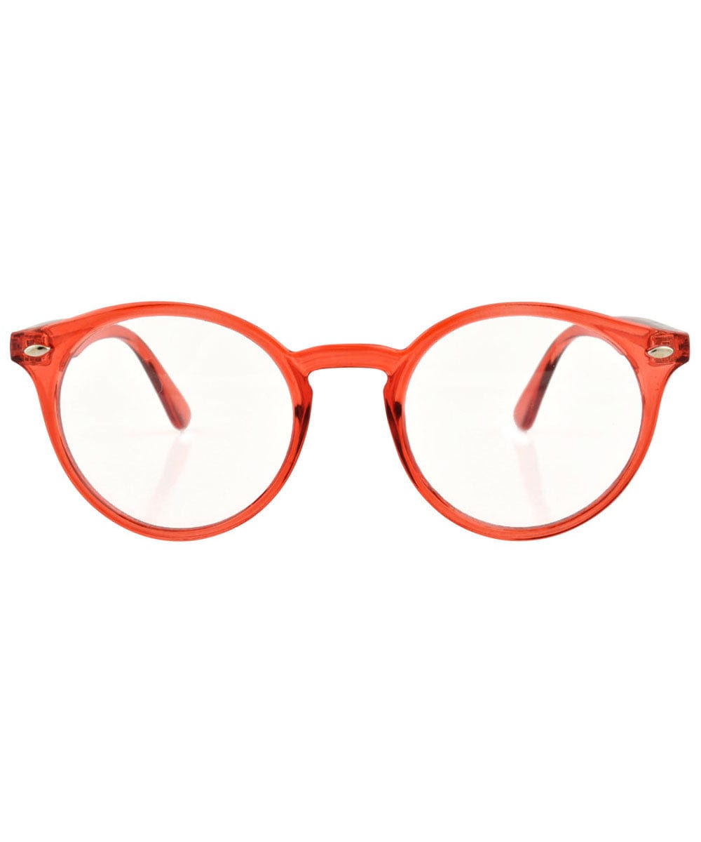 RUSKIN Red Clear Glasses