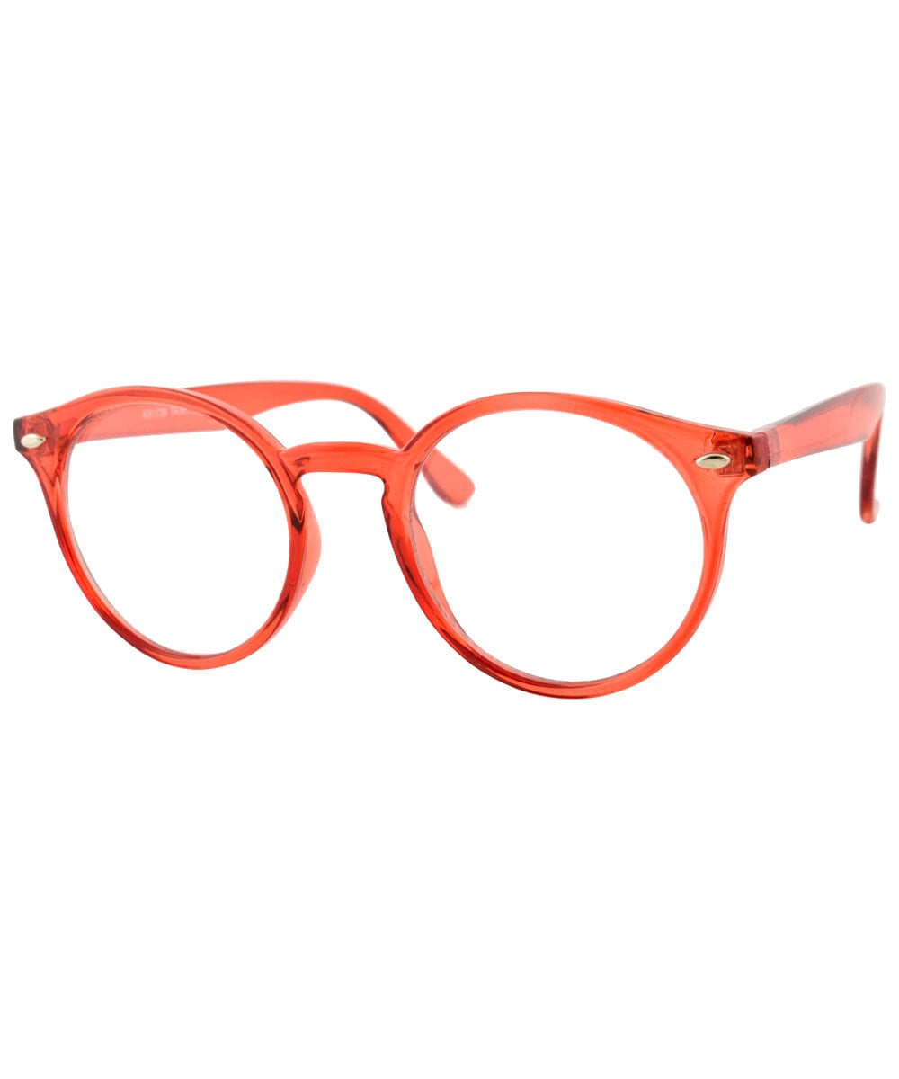 RUSKIN Red Clear Glasses