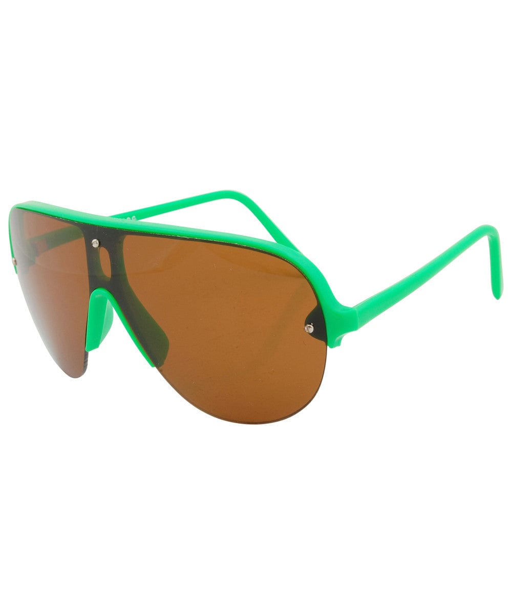 shapes green amber sunglasses