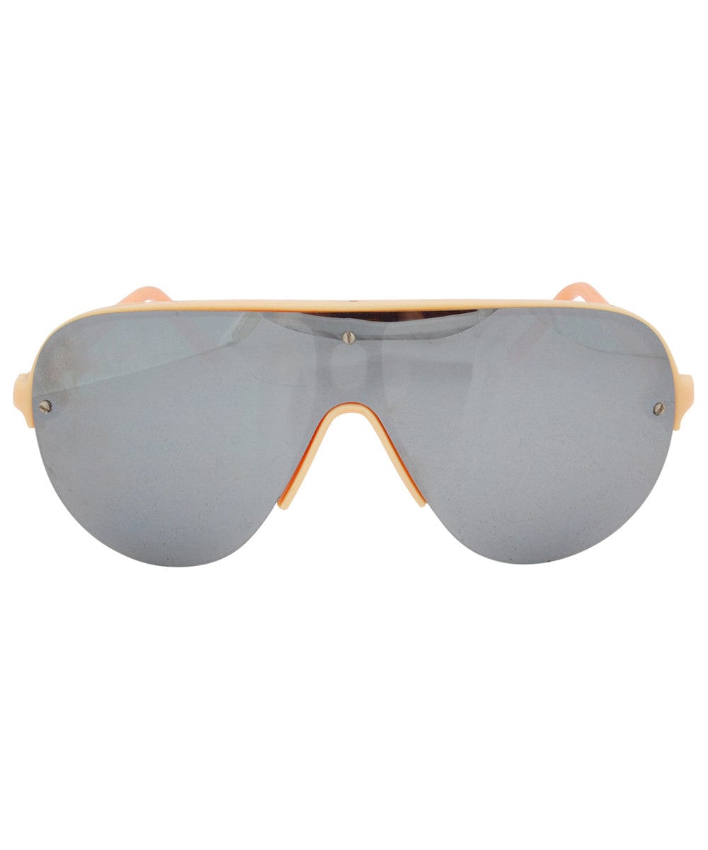 shapes peach mirror sunglasses