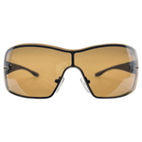 Kids ⭐️ SHIMMER Brown Y2K Shield-Giant Vintage Eyewear