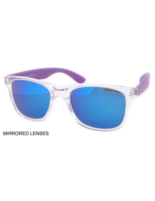 the shore purple sunglasses