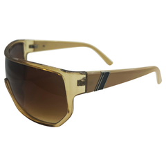 SHREDDED Shield SunglassesClear Cream-Giant Vintage Eyewear