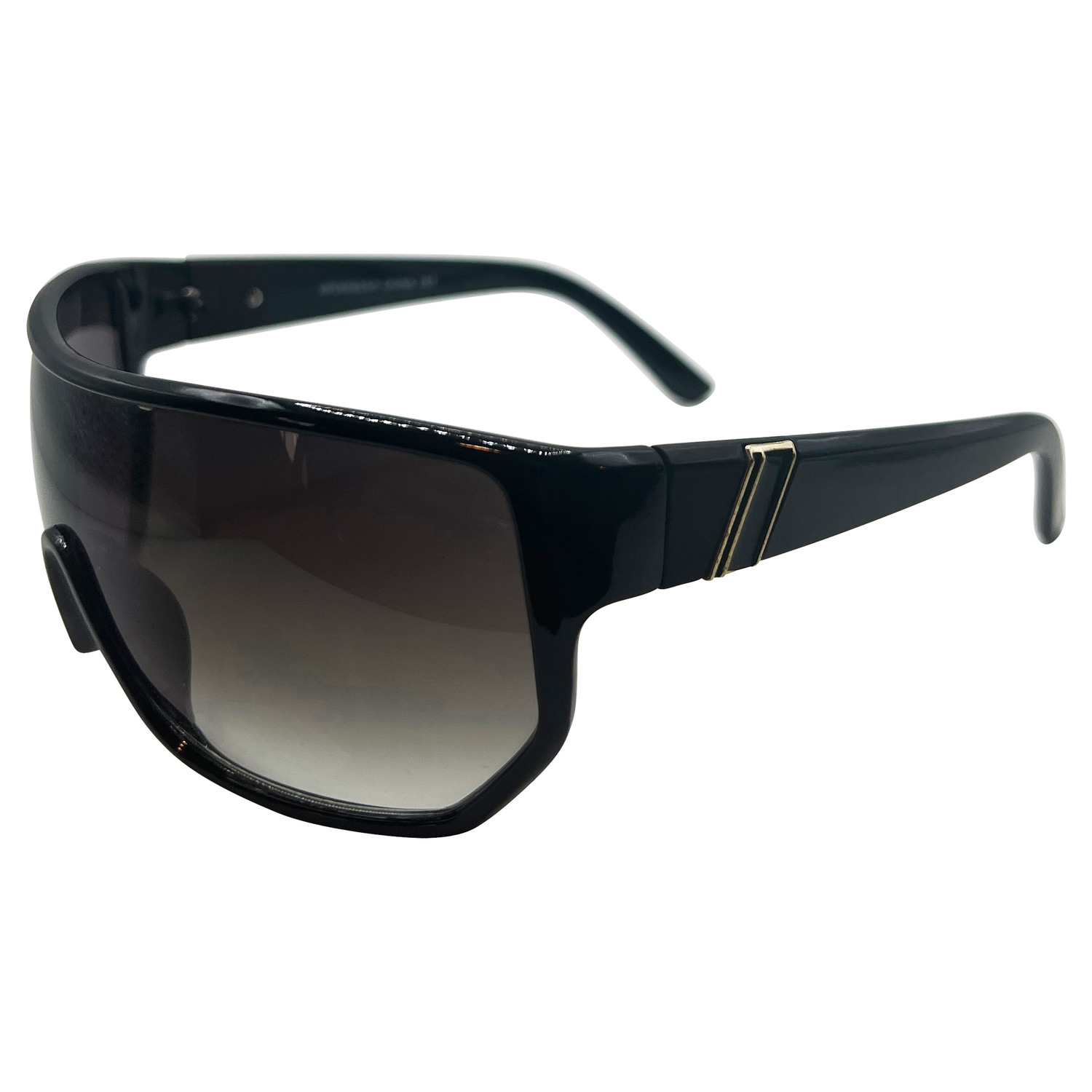 SHREDDED Shield SunglassesBlack-Giant Vintage Eyewear