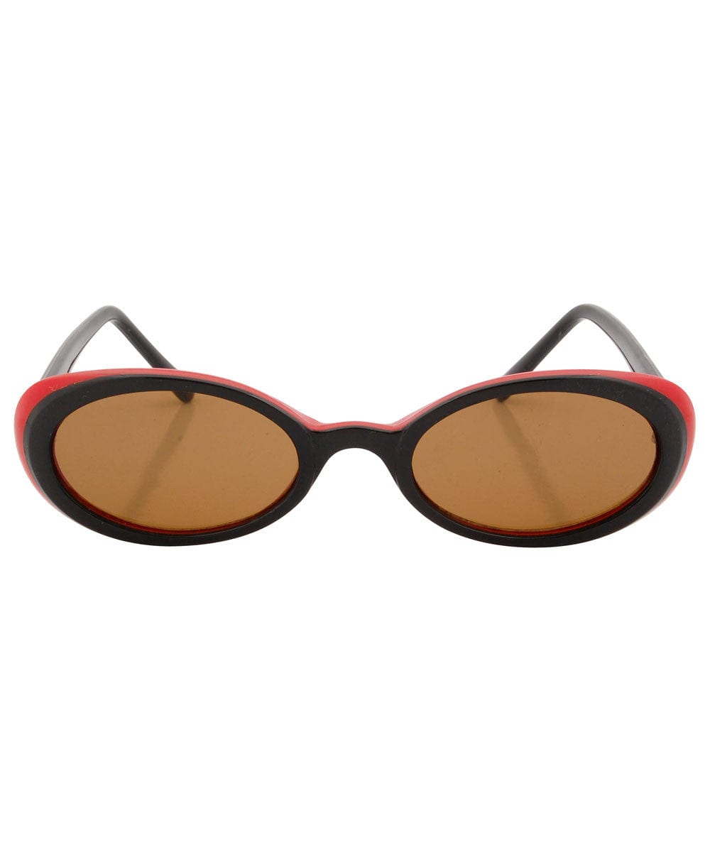 skunk black red sunglasses