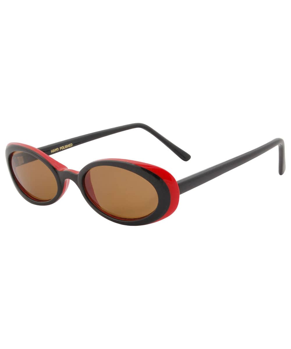 skunk black red sunglasses