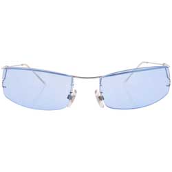 slicktator silver blue sunglasses