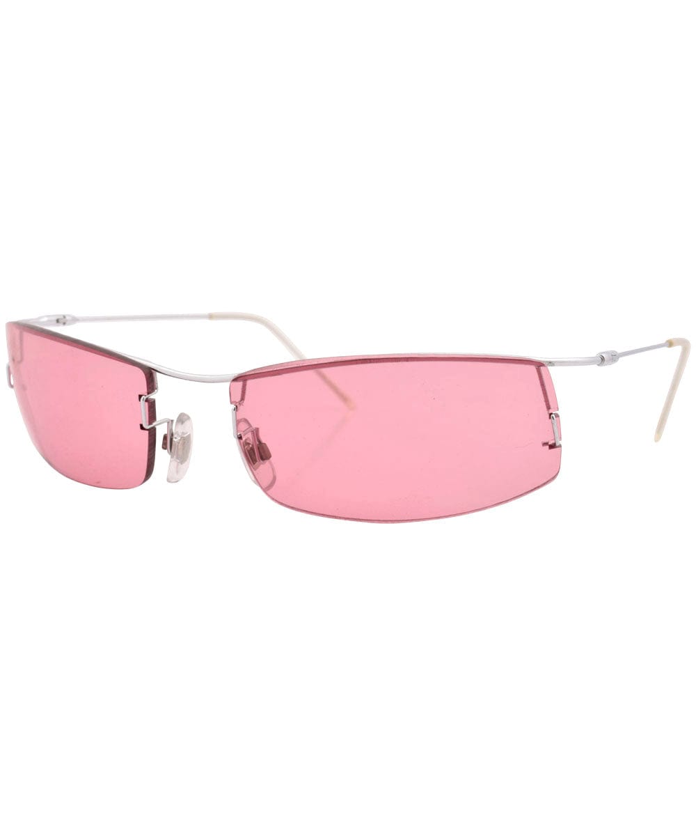 slicktator silver pink sunglasses