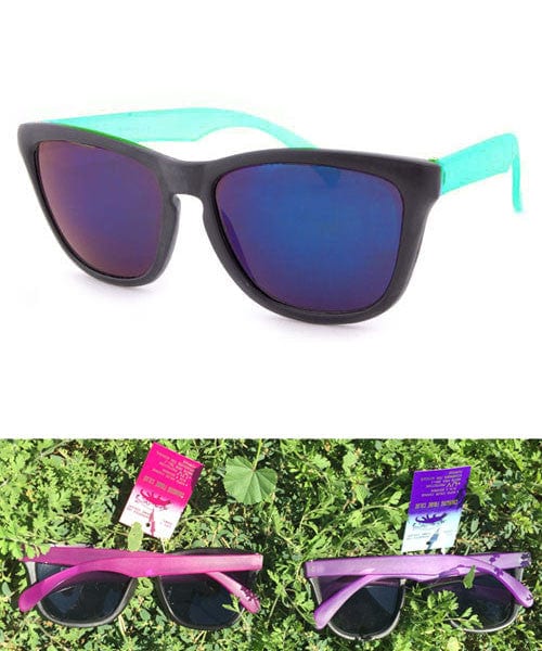 slurpee black aqua sunglasses