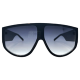 SMOKED OUT Black/Smoke Shield Sunglasses-Giant Vintage Eyewear