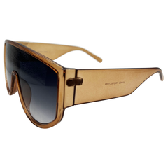 SMOKED OUT Brown Jelly/Smoke Shield Sunglasses-Giant Vintage Eyewear