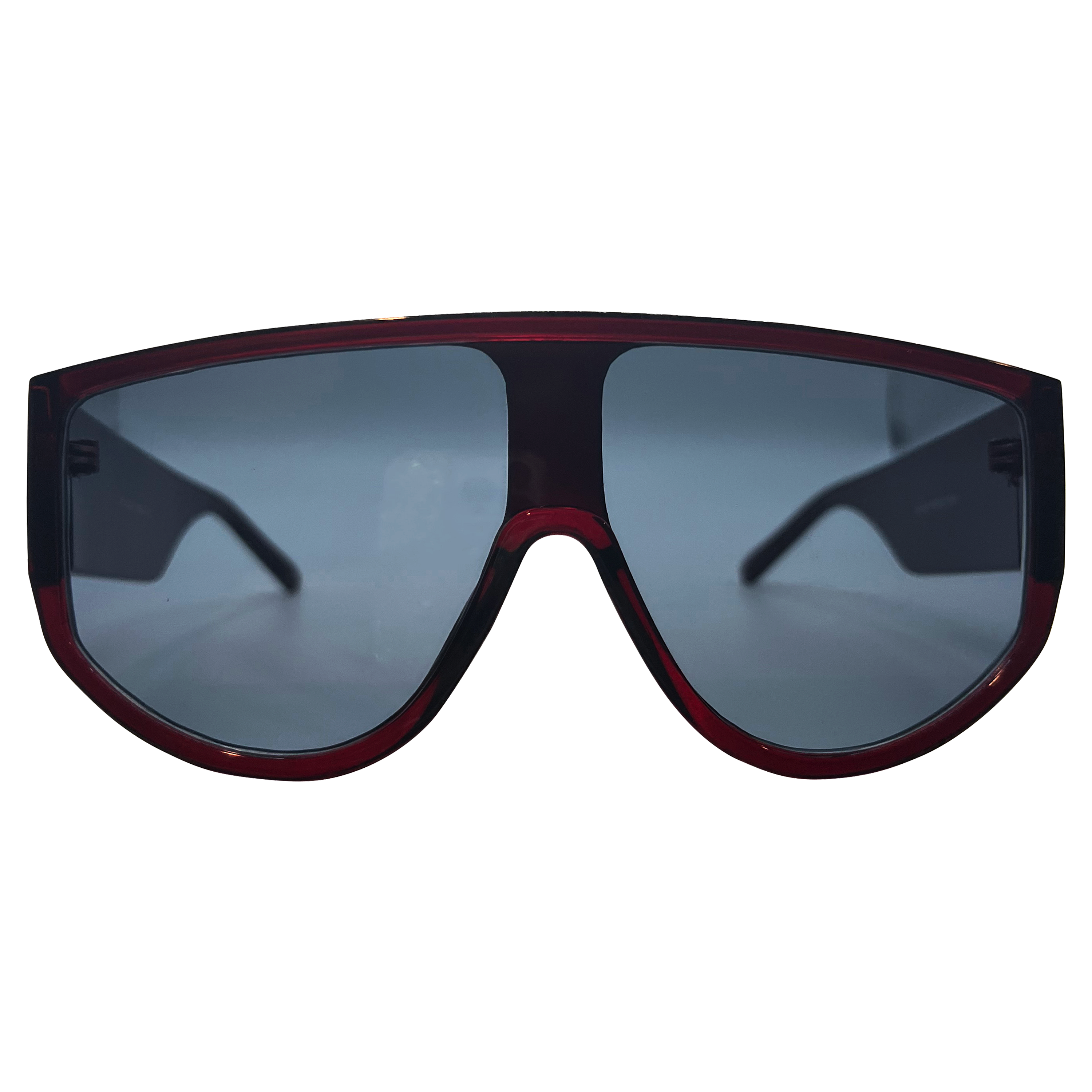 SMOKED OUT Wine/Super Dark Shield Sunglasses
