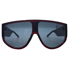 SMOKED OUT Wine/Super Dark Shield Sunglasses-Giant Vintage Eyewear