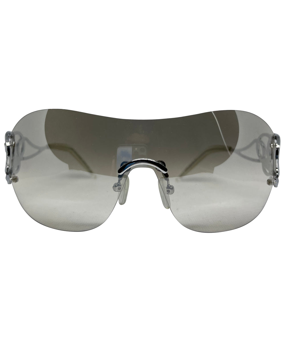 SNAKEY SNAKE Flash Rimless Shield Sunglasses