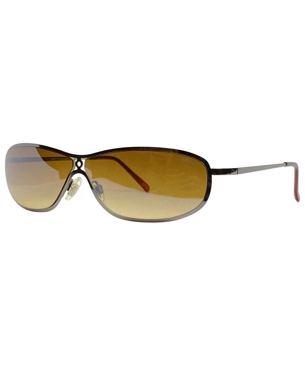 SNAX Amber/Silver Y2K Sunglasses