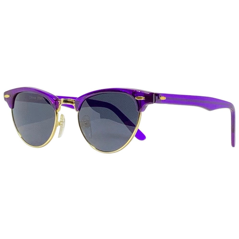 SOPHOMORE Purple Vintage Browline Sunglasses