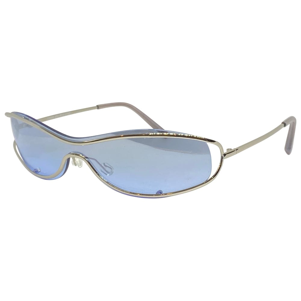 SPARKLY Blue Round Sunglasses