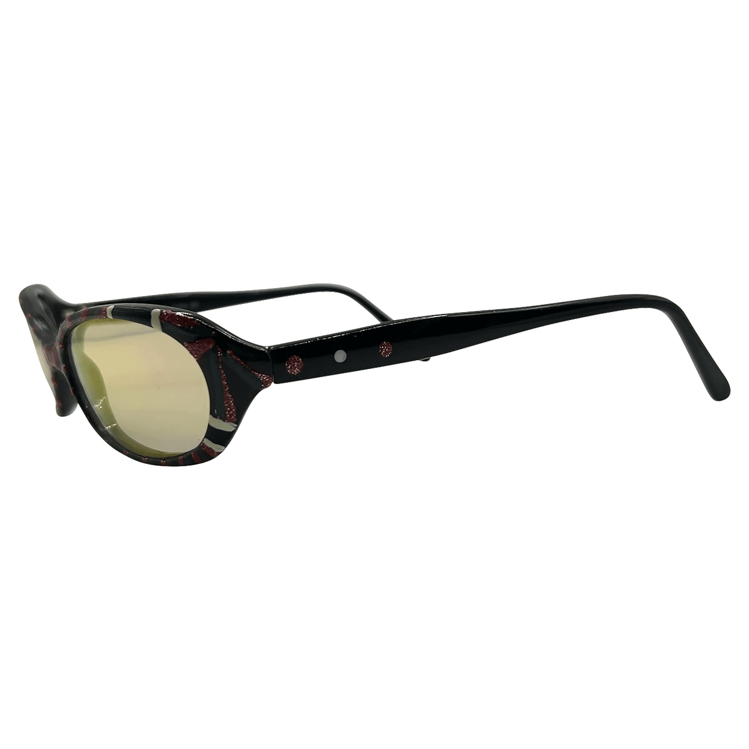 SPLATTER Oval Vintage Sunglasses