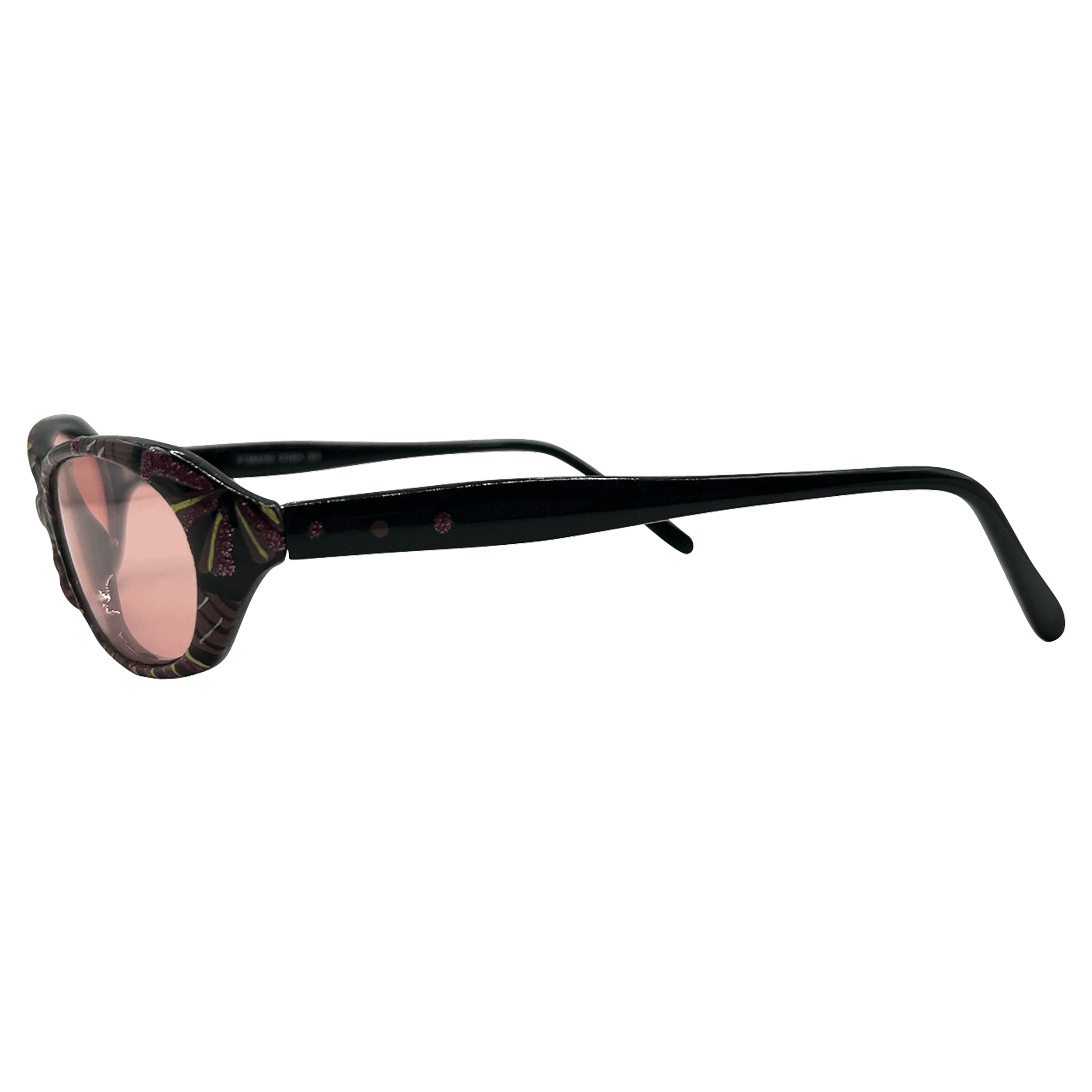 SPLATTER Oval Vintage Sunglasses