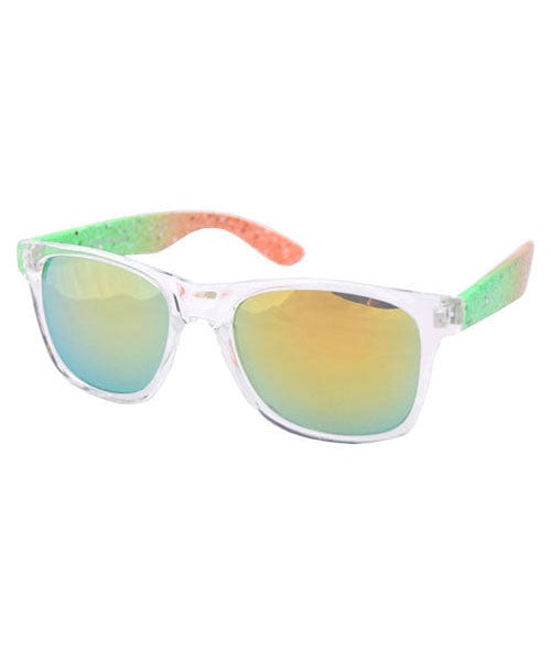 splatway green orange sunglasses