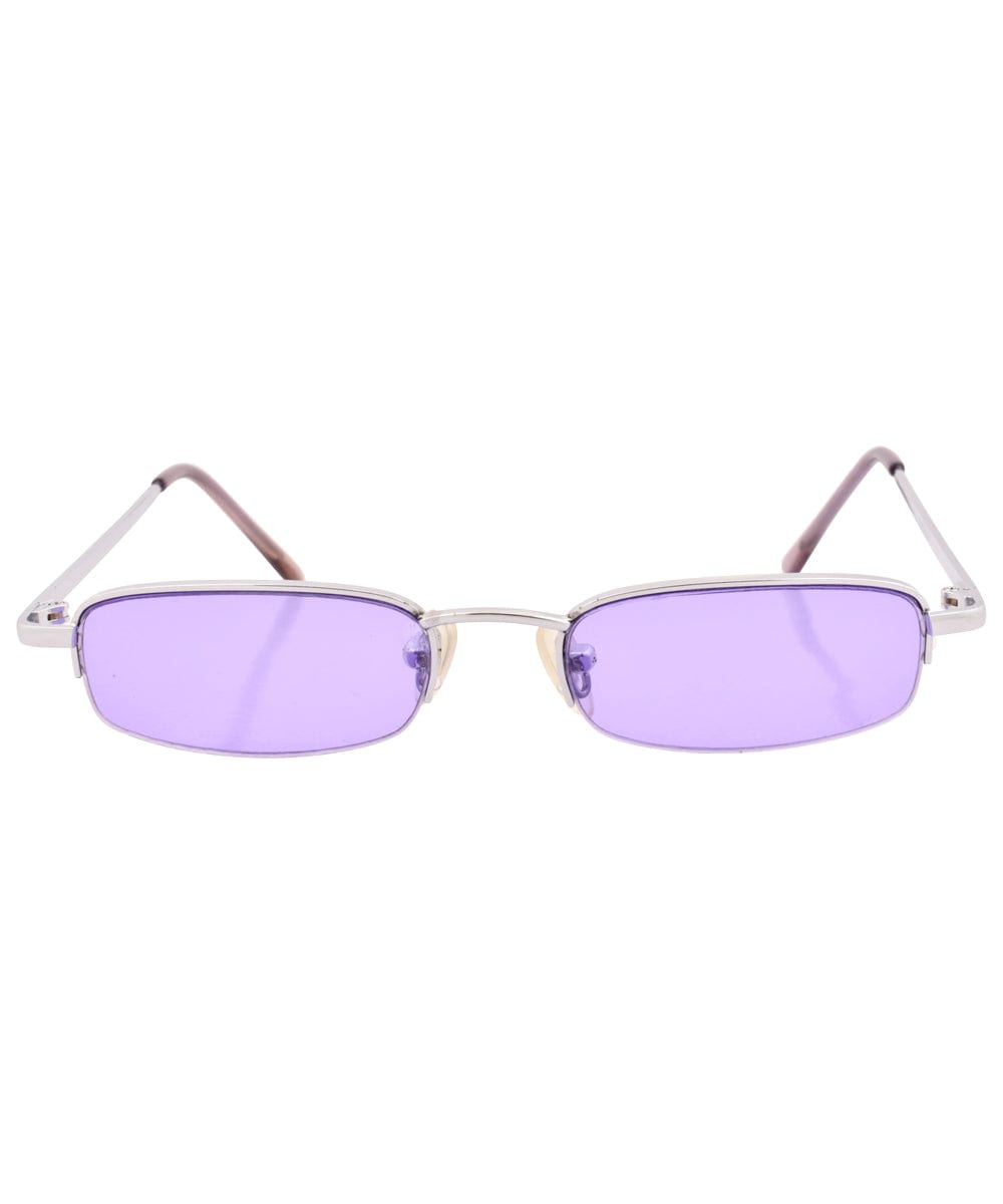 squeezy purple silver sunglasses