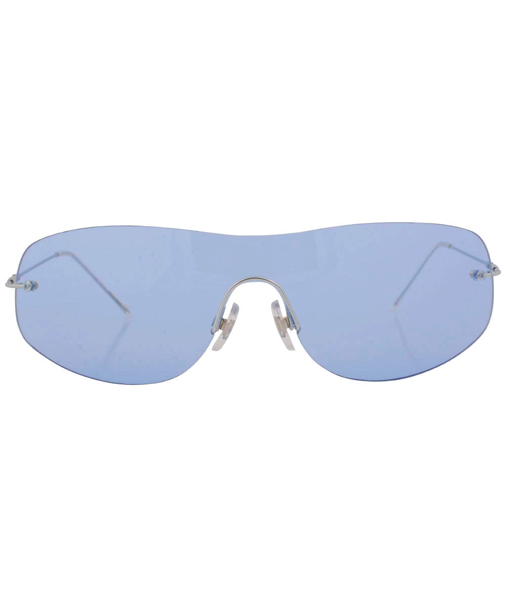 Shop Stars Blue Vintage Rimless Sunglasses for Men