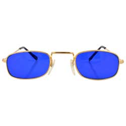 steady blue gold sunglasses