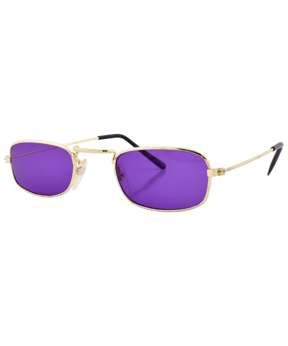 steady purple gold sunglasses