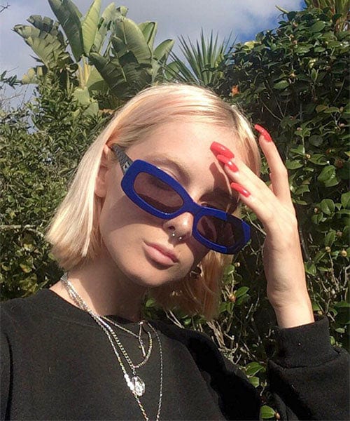 stones blue black sunglasses