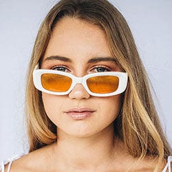 suck it bone orange sunglasses