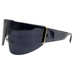 SUGA Shield SunglassesWhite / Super Dark-Giant Vintage Eyewear