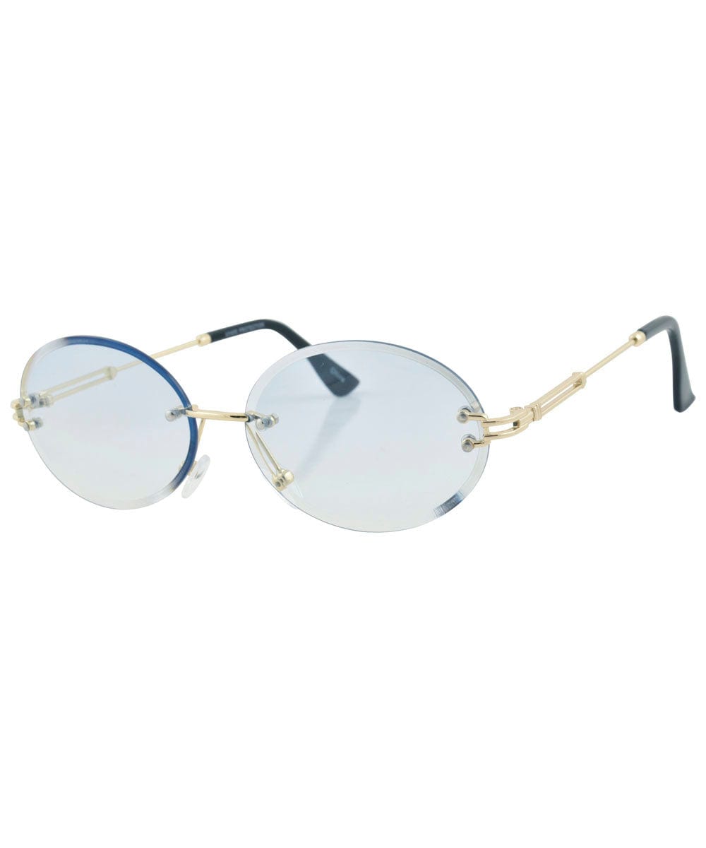 SWEET DEE Blue Rimless Sunglasses