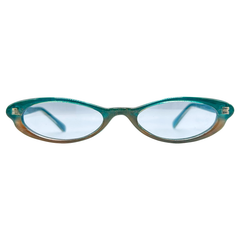 TALLY Aqua Cat-Eye Sunglasses-Giant Vintage Eyewear