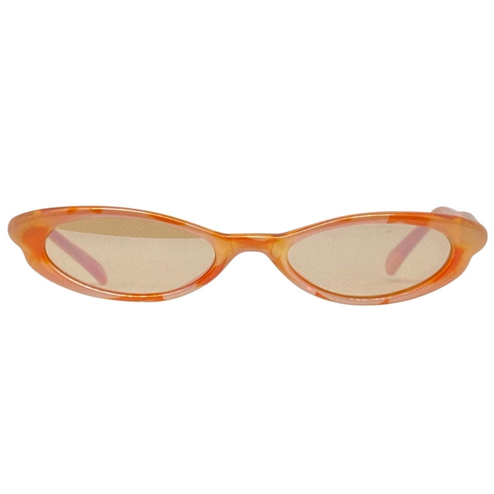 TALLY Orange/Cream Trending 90s Cat-Eye Sunglasses
