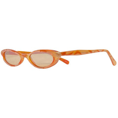 TALLY Orange/Cream Trending 90s Cat-Eye Sunglasses-Giant Vintage Eyewear