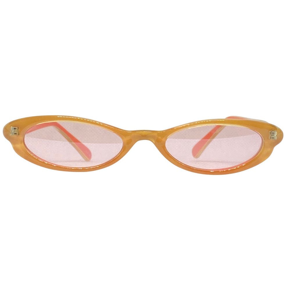 TALLY Orange/Pink Cat-Eye Trending 90s Sunglasses