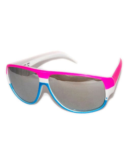 ting pink blue sunglasses