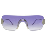 TONER Purple Y2K Rimless Sunglasses-Giant Vintage Eyewear