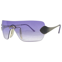 TONER Purple Y2K Rimless Sunglasses-Giant Vintage Eyewear