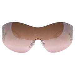TONIC Rimless Shield SunglassesRose-Giant Vintage Eyewear