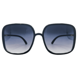 TOP NOTCH 70s Square SunglassesBlack-Giant Vintage Eyewear